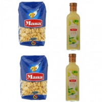 پاستا گوش ماهی سایز بزرگ مانا 500 گرمی + آبلیمو سمیه 500 گرمی